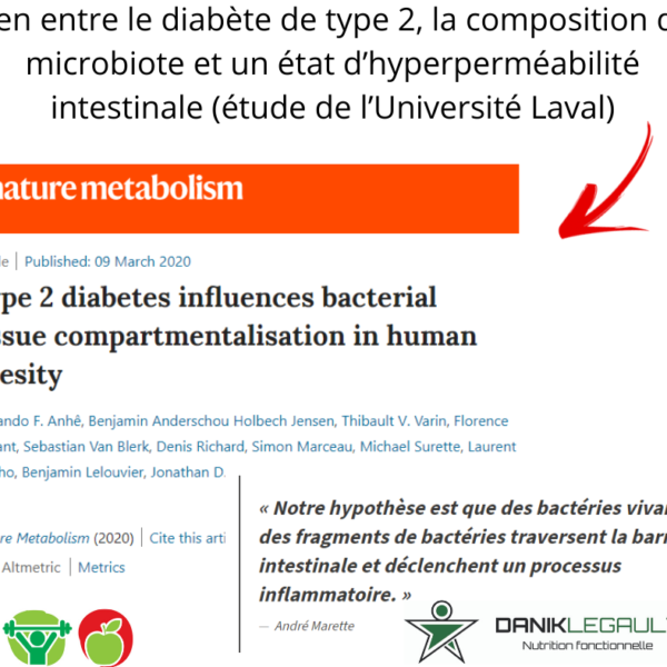 Danik Legault Naturopathe Lien Entre Le Diabète De Type 2 La Composition Du Microbiote Et Un état D'hyperméabilité Intestinale