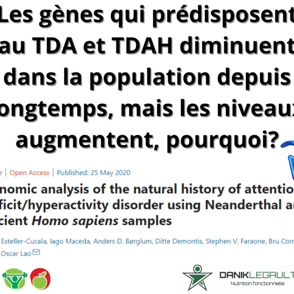 danik legault naturopathe les gènes qui prédisposent au tda et tdah diminuent dans la population depuis longtemps, mais les niveaux augmentent, pourquoi